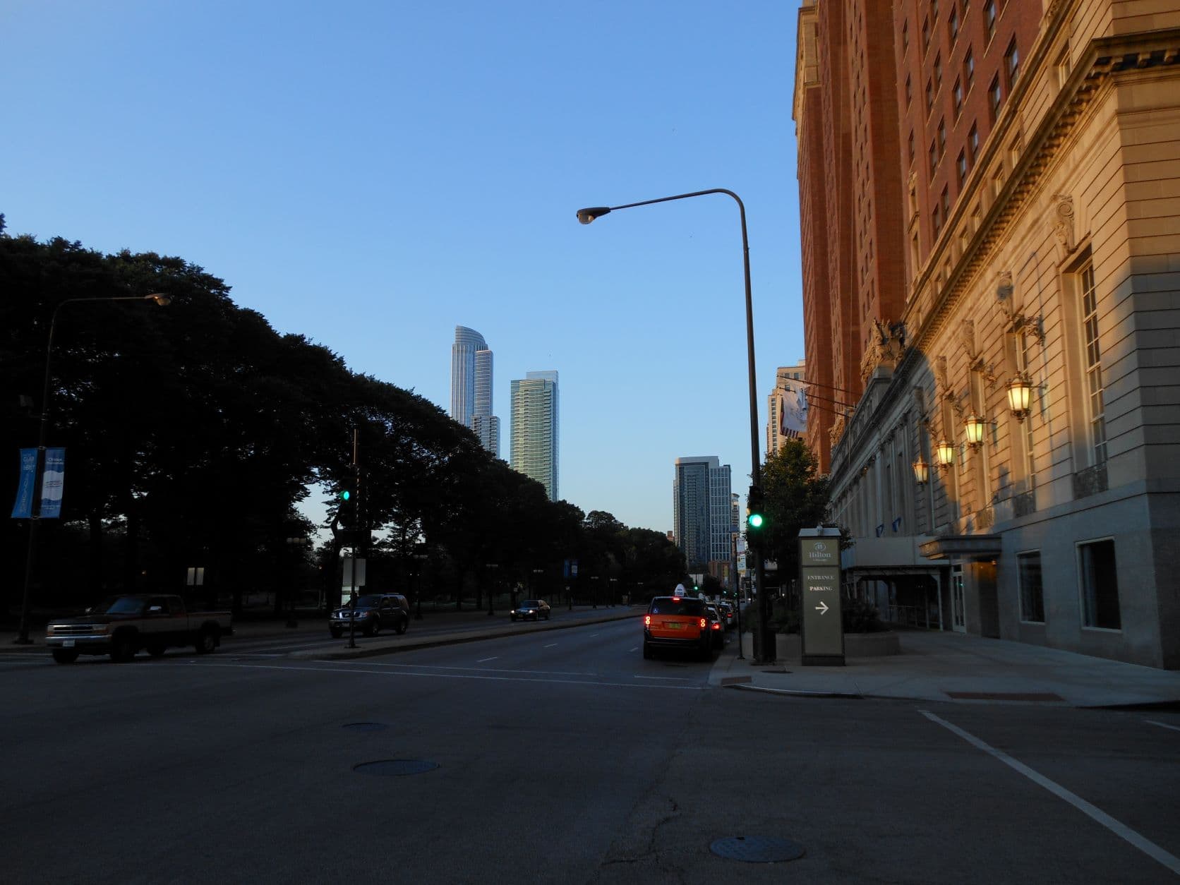 Michigan Avenue at dawn