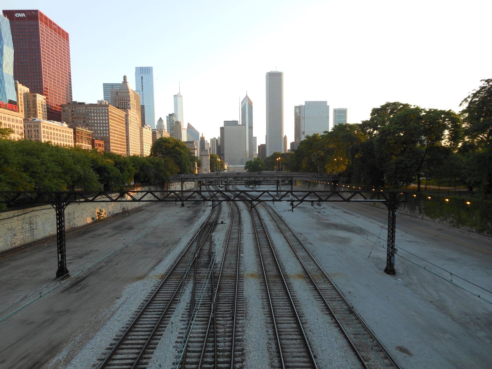 Michigan Avenue train tracks