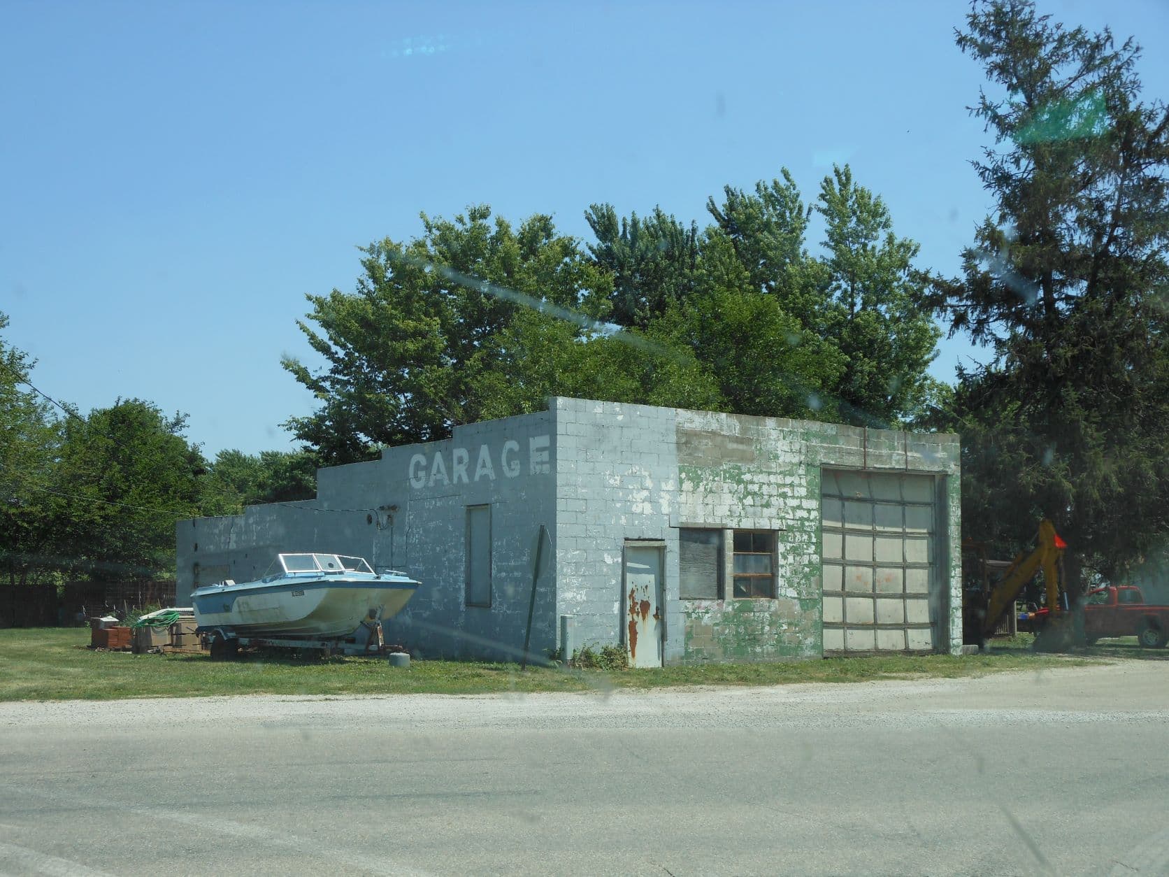 Atlanta, IL garage sign on Route 66