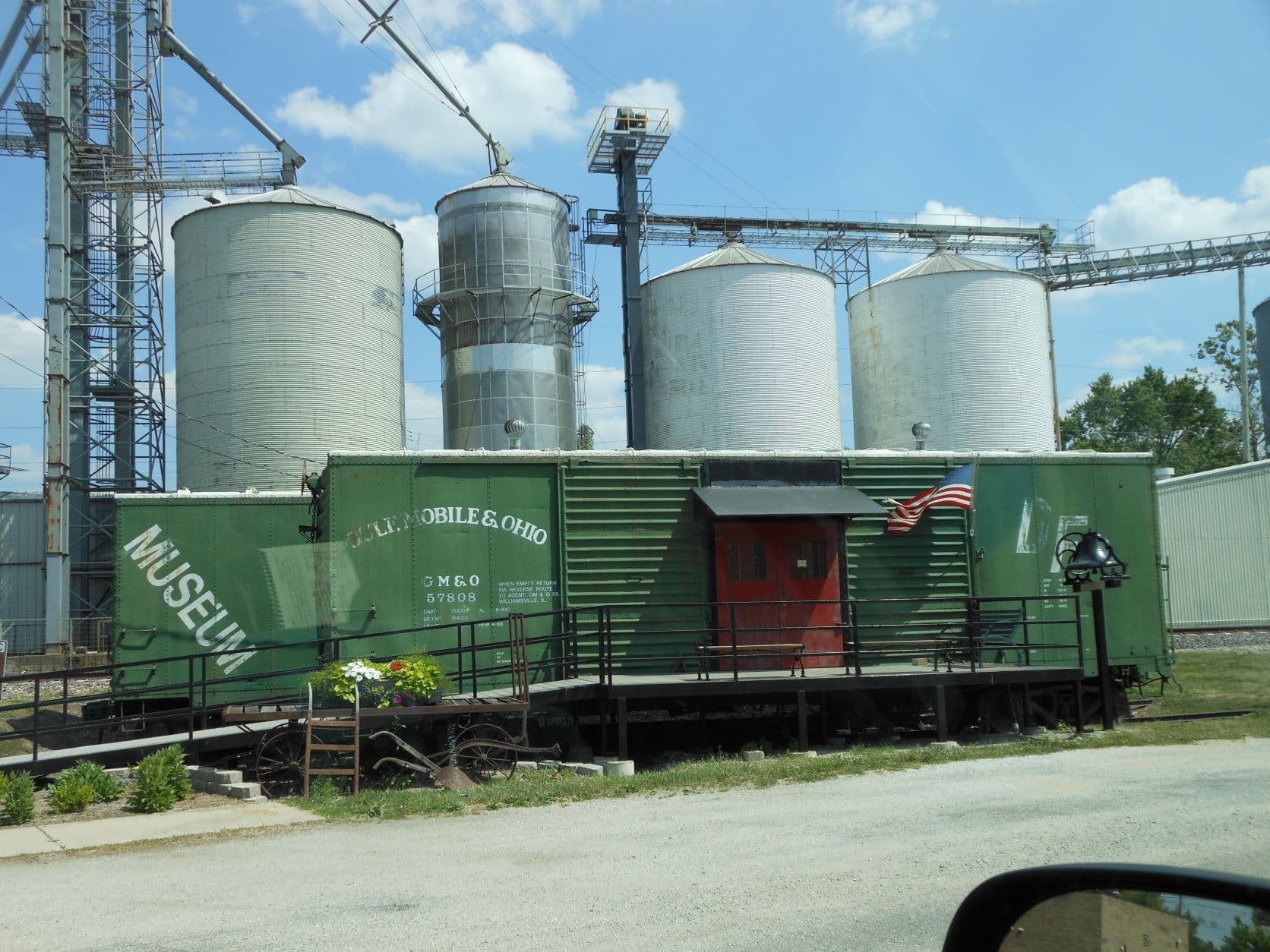 Green GM&O boxcar museum
