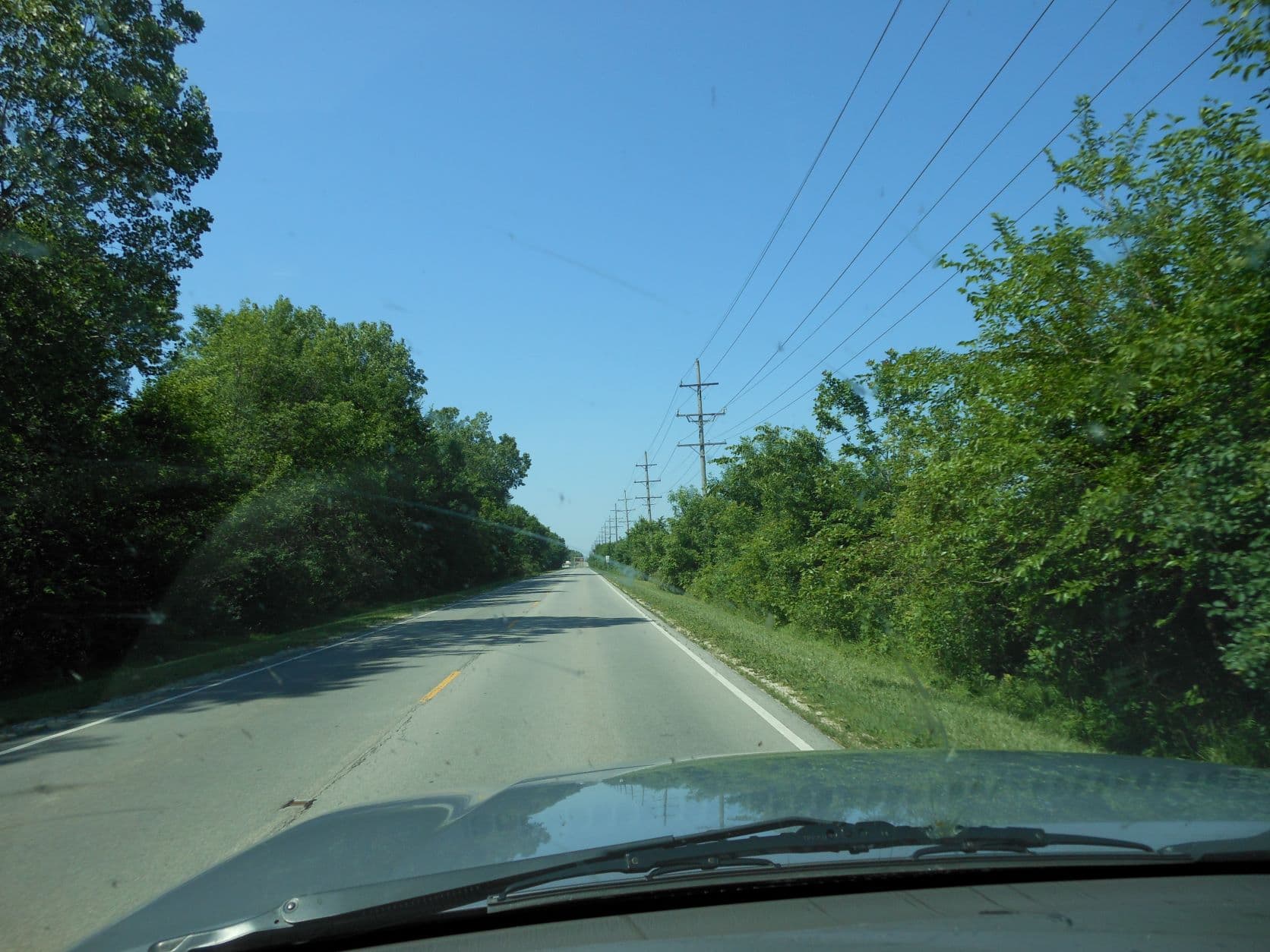 Historic Route 66 rural road near Dwight, IL