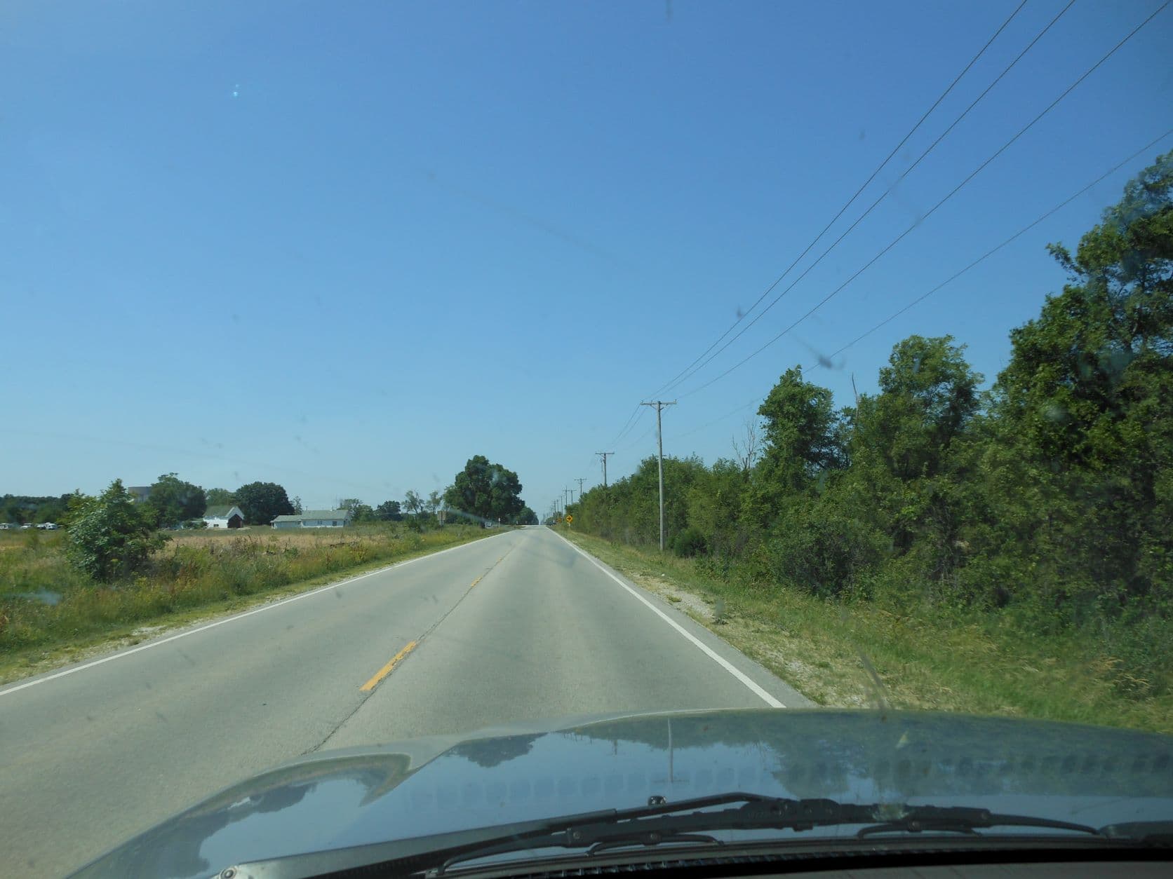 Old Route 66 country road near Dwight, IL