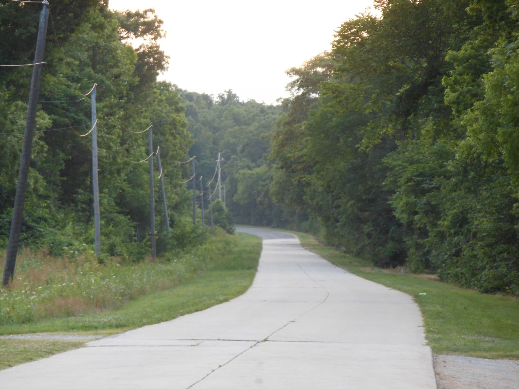 Spencer, MO - Route 66 looking away from the bridge