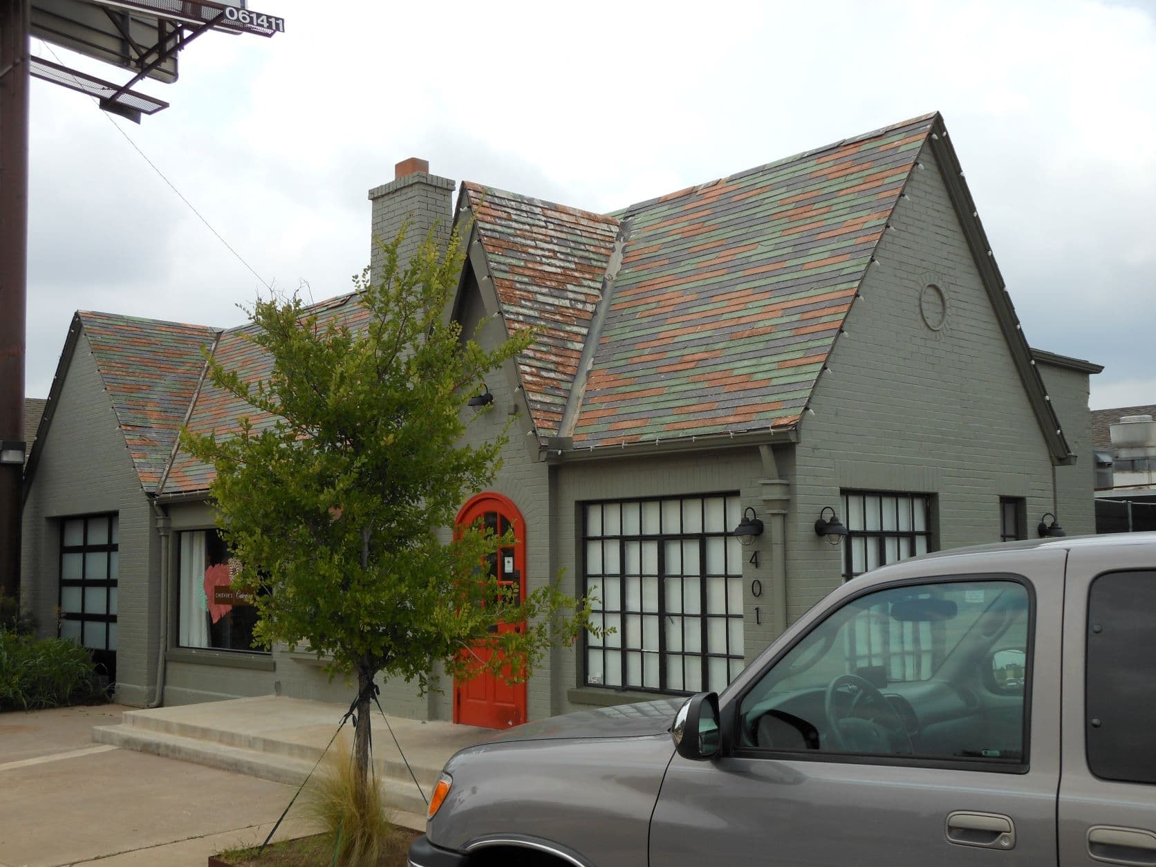 Oklahoma City, OK - Phillips 66 Station - and my pickup truck photo-bombing