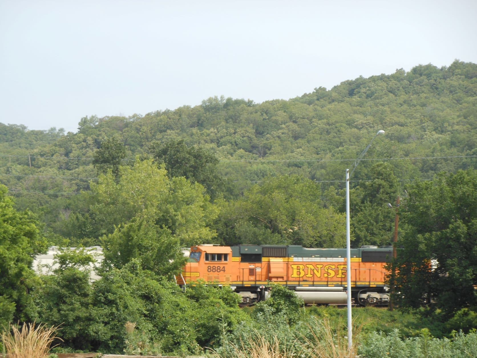 Sapulpa, OK - BNSF engine resting on a siding
