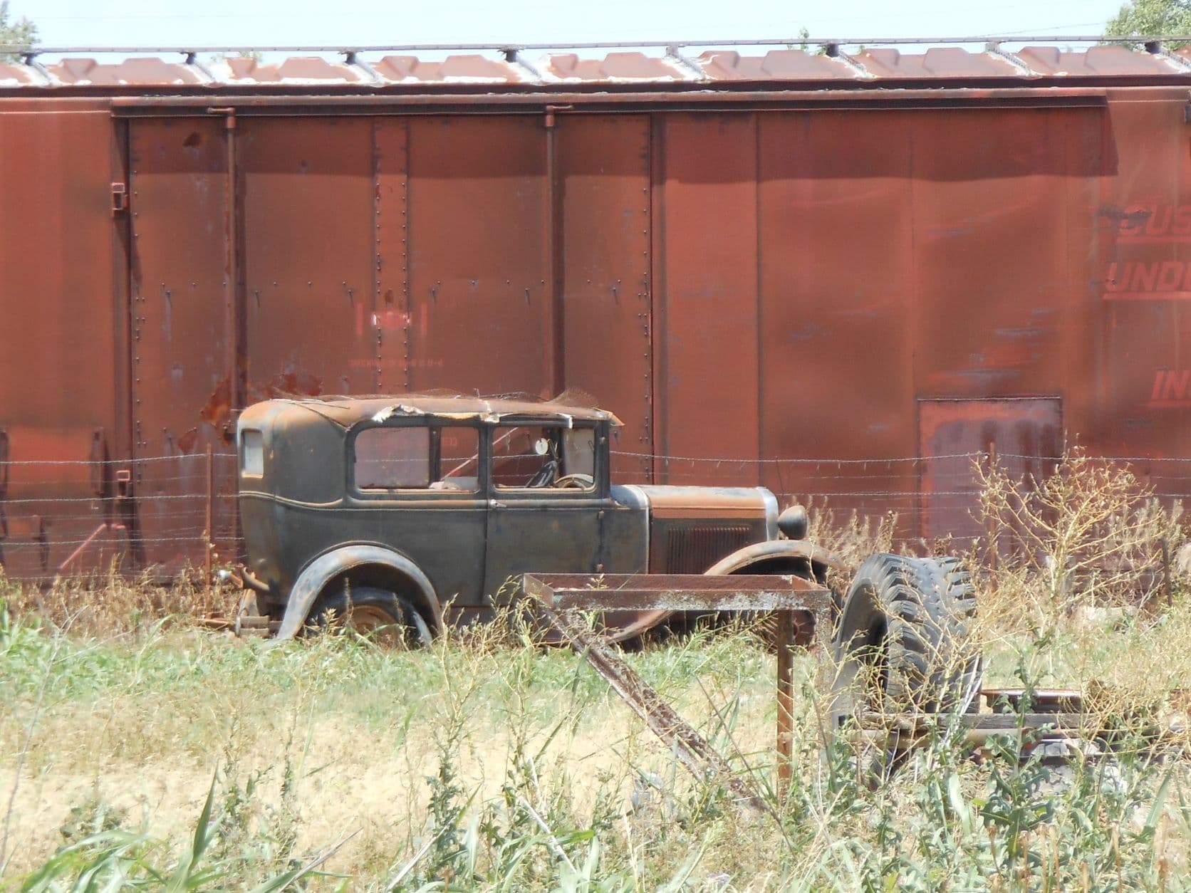 Shamrock, TX - Bonnie and Clyde's car?