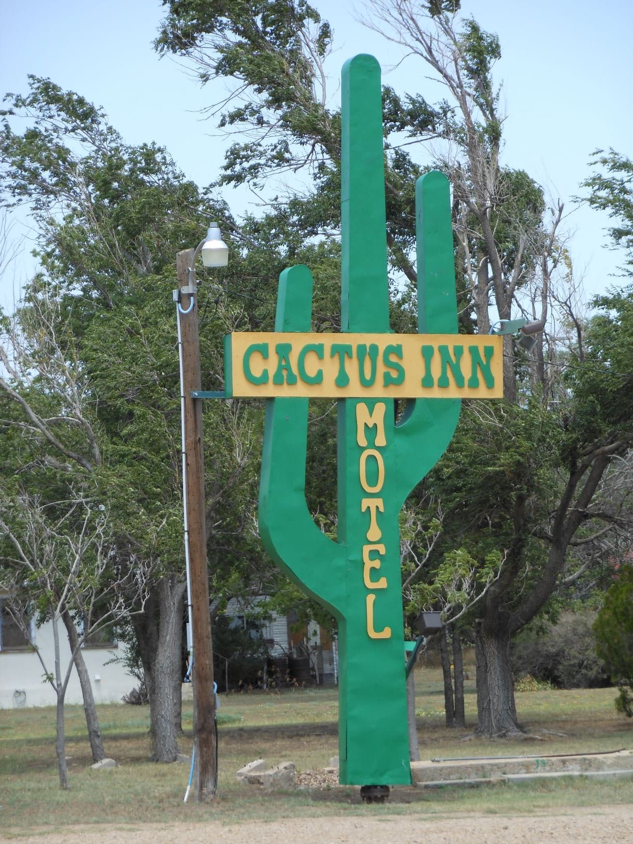McLean, TX - Cactus Inn Motel sign