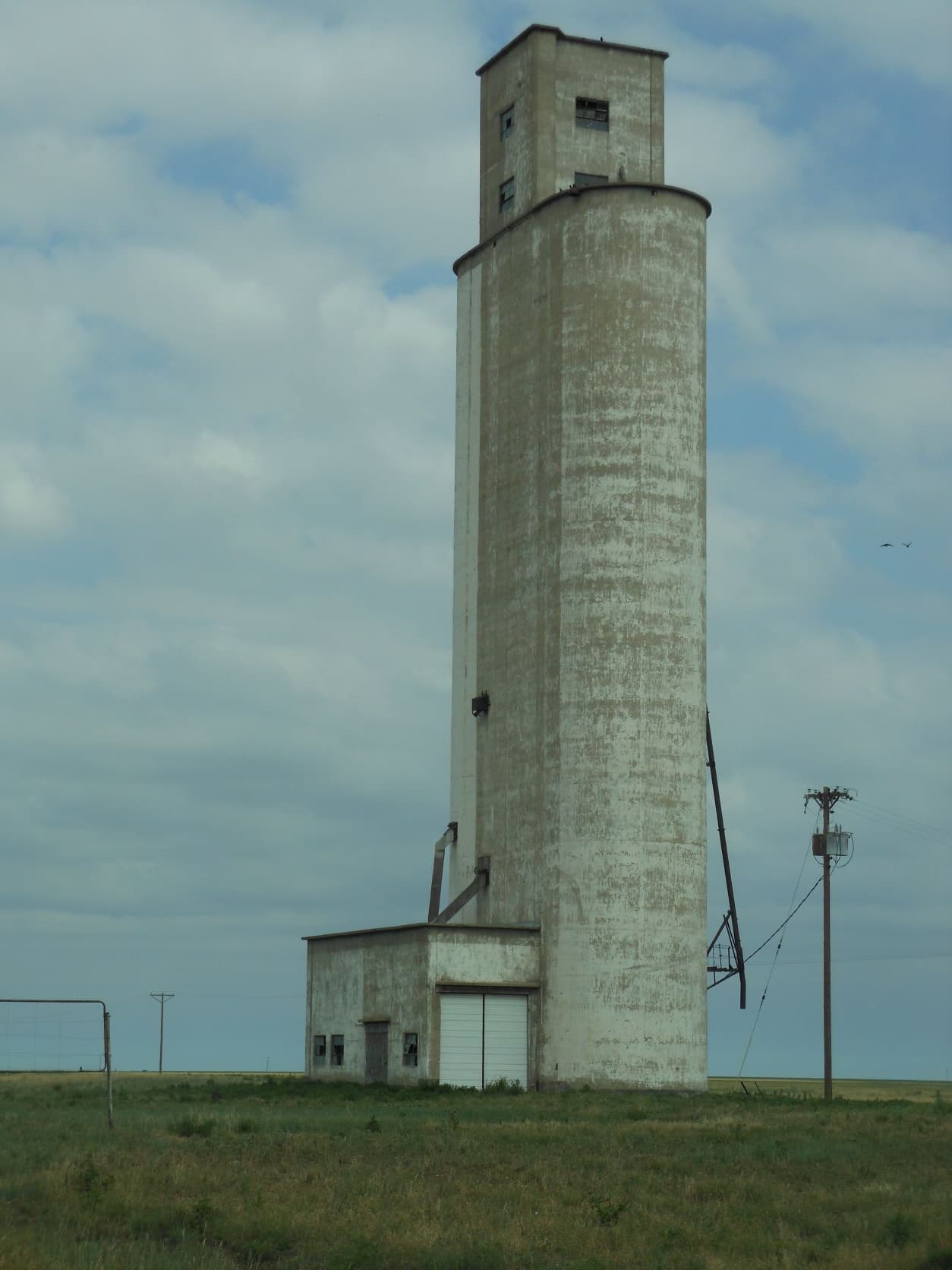 Road to Adrian, TX - Texas grain elevator
