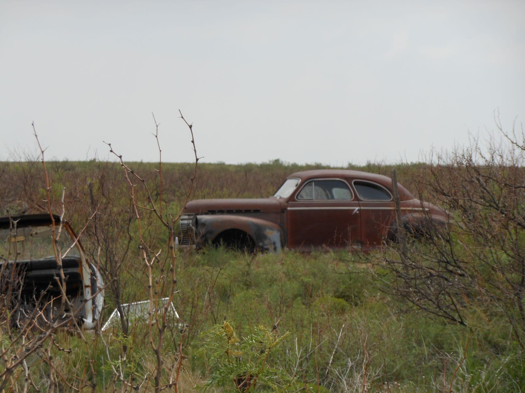 Abandoned car - Endee, NM - So they left it.