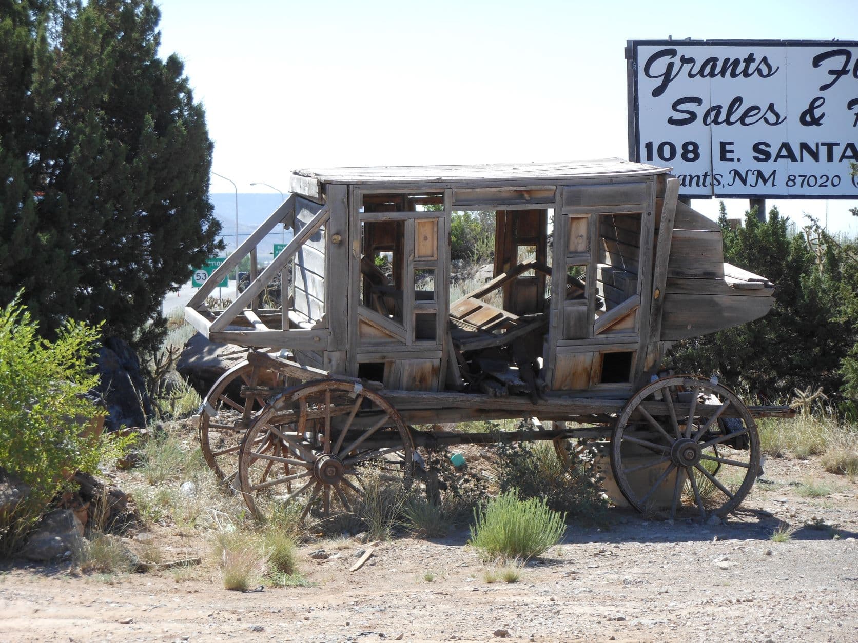 Decaying stage coach - Grants, NM