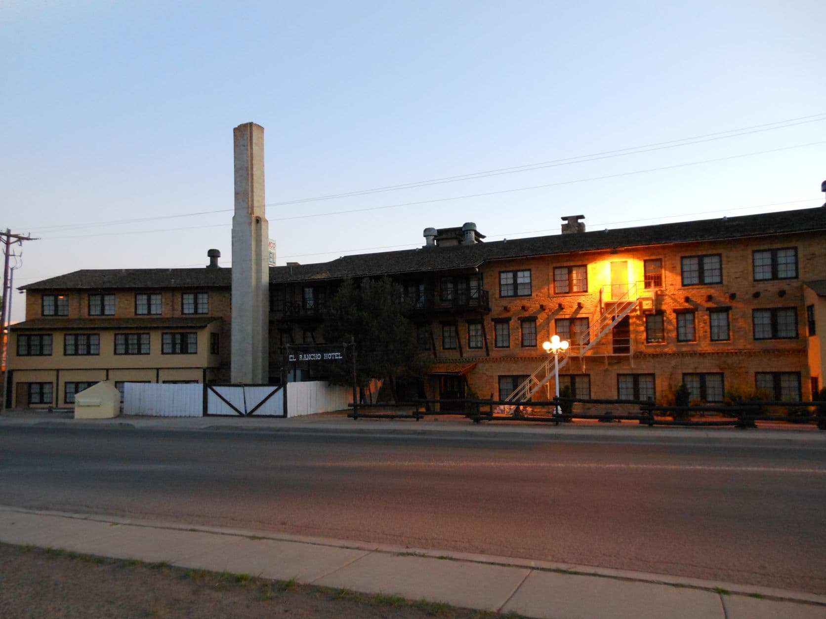 Back of the Hotel El Rancho