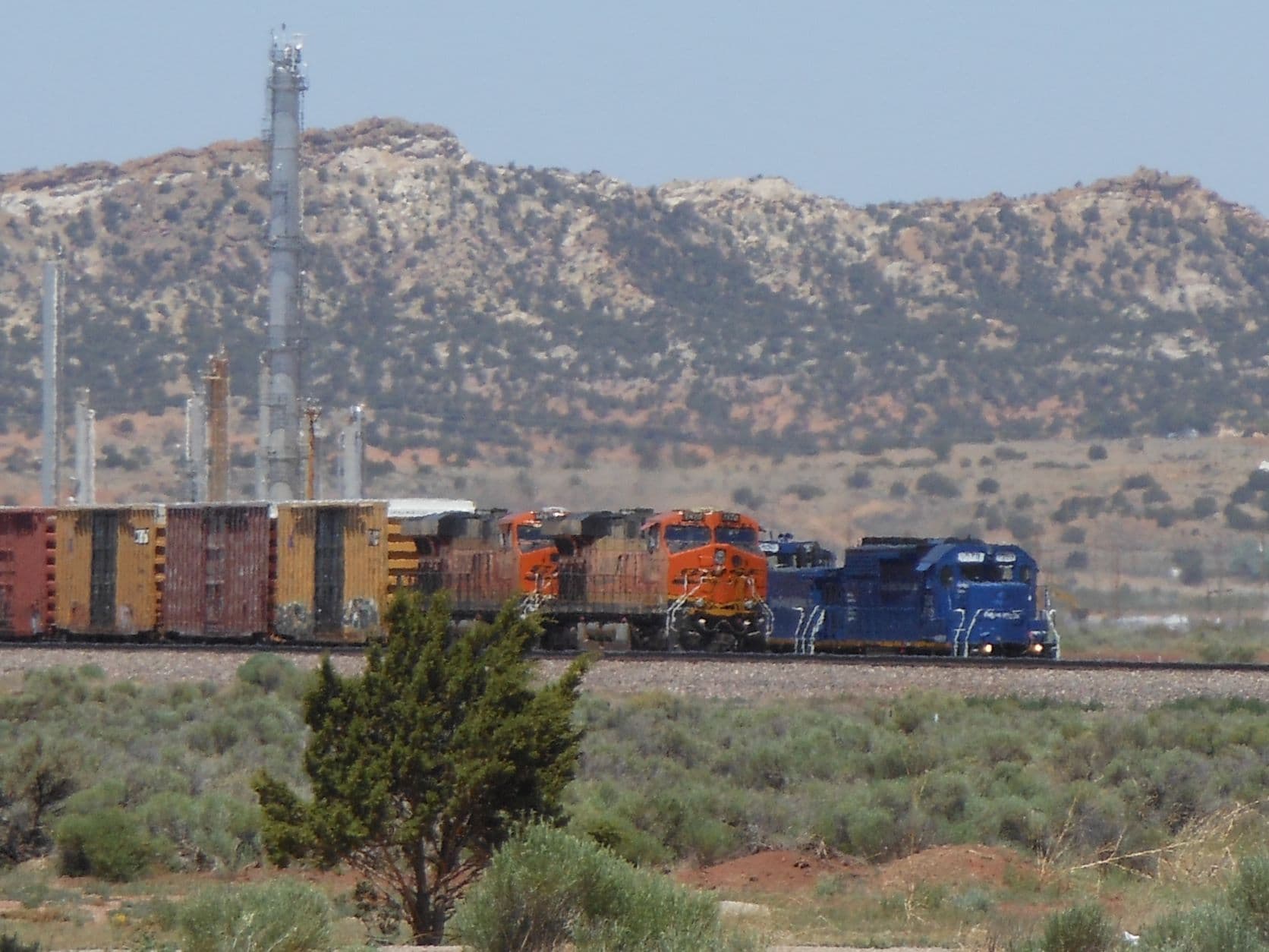 Trains holding - Road to Lupton, AZ