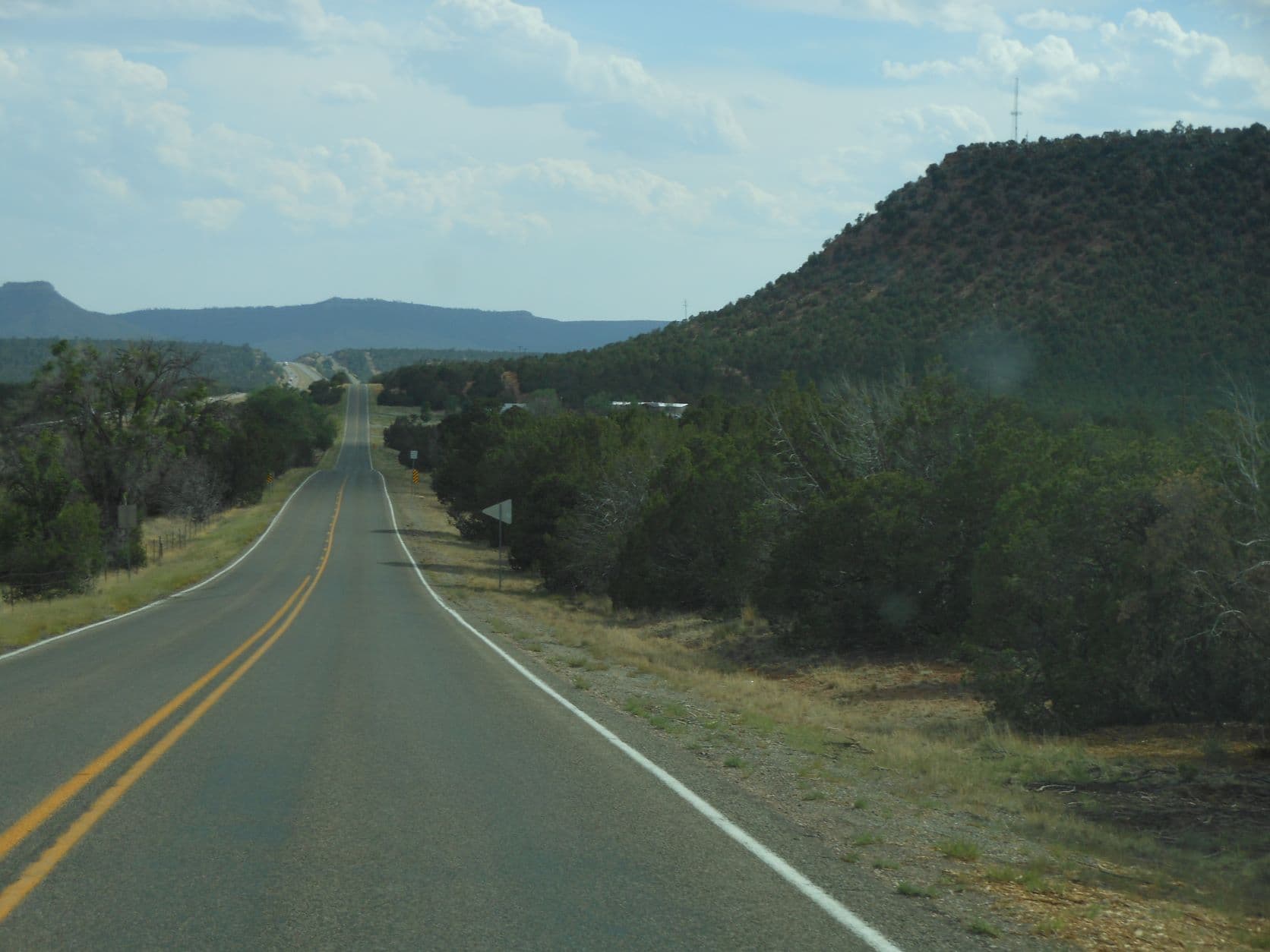 The ribbon to the horizon - road to Santa Fe, NM
