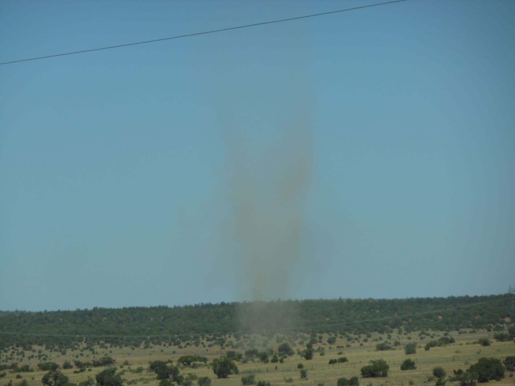 Dust Devil in the Twilight Zone - Road to Hackberry, AZ