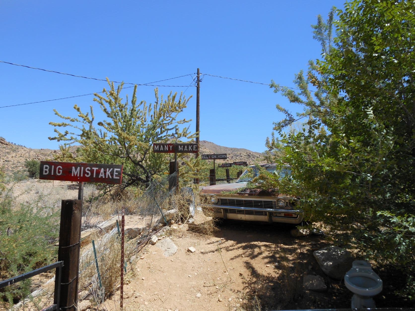 Hackberry General Store Burma-Shave signs - Hackberry, AZ