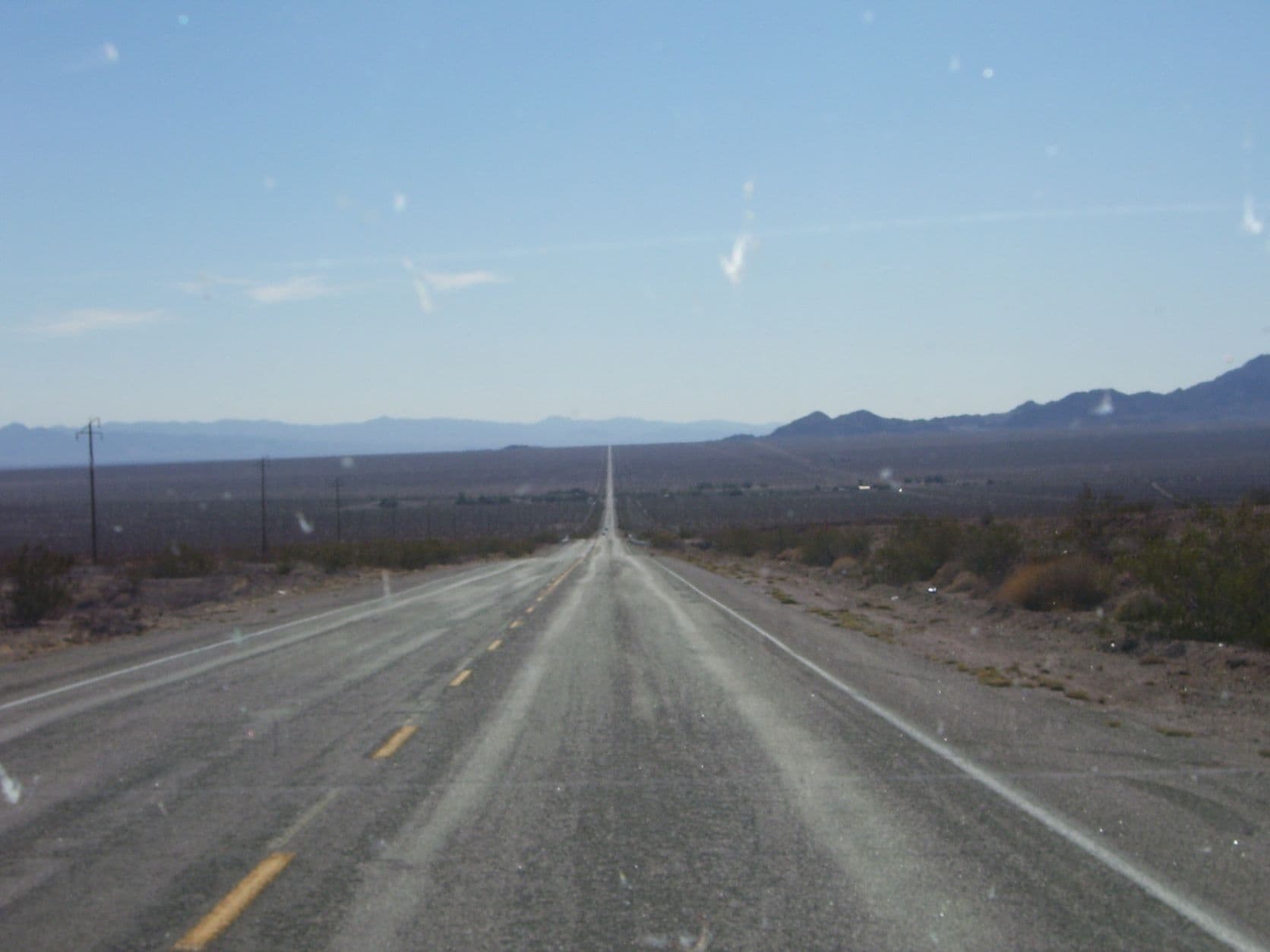 Desert highway to the Twilight Zone