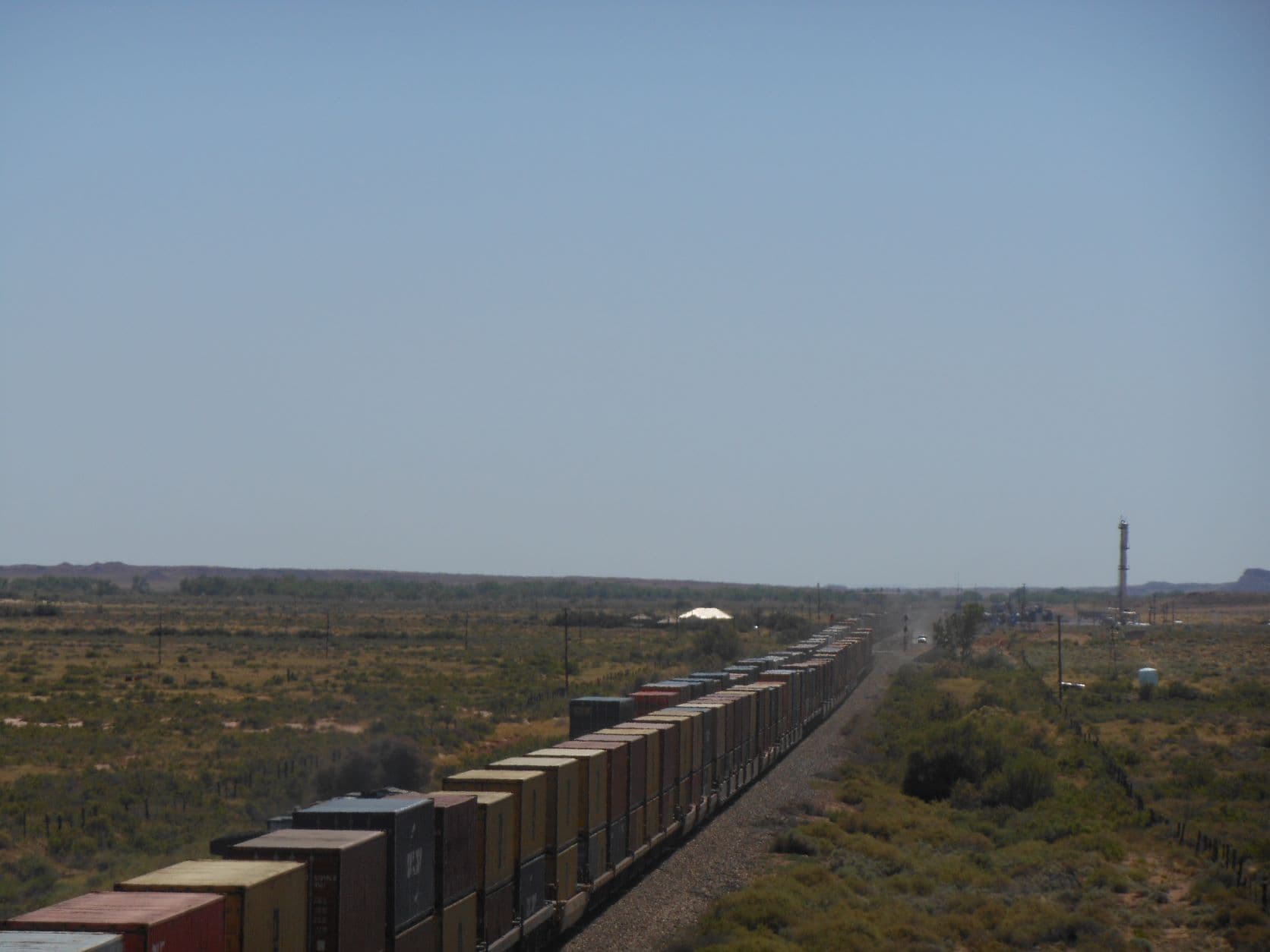 Long train in the AZ desert