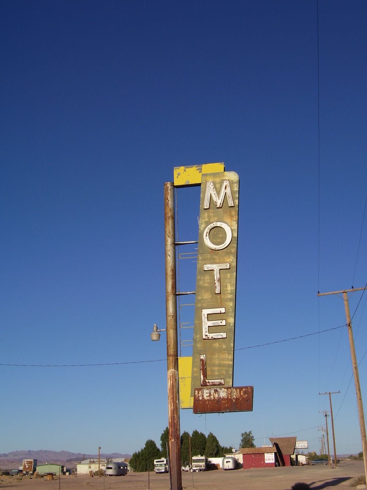 "Motel" (Closed - The sign is still there)