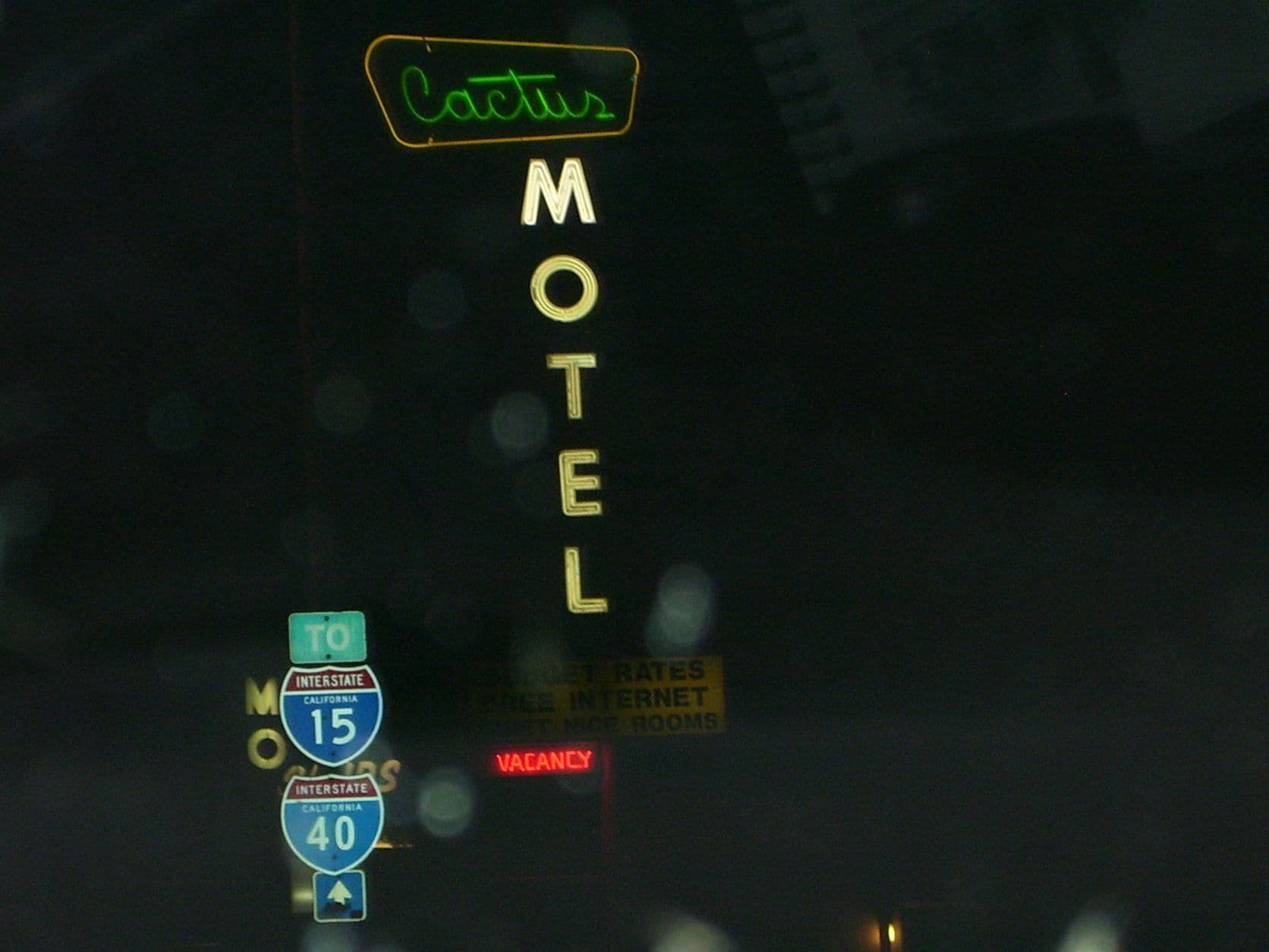 Cactus Motel Sign - Barstow, CA